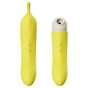 Saugende und pulsierende vibrierende Banane